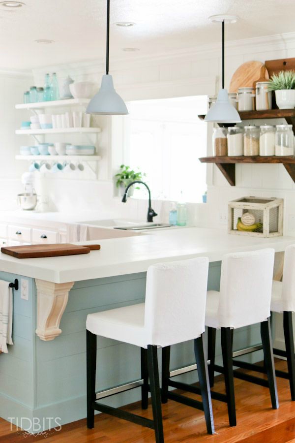 Small Kitchen Design Beach Cottage - The House of Silver Lining