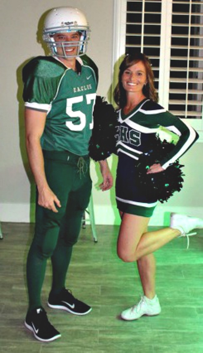 Football Player And Cheerleader Halloween Costumes - Awesome Halloween Costumes - The House of Silver Lining