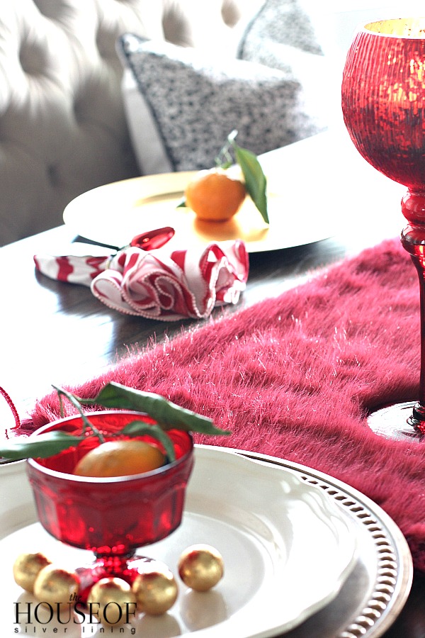 Ruby Red Glassware  Christmas table, Christmas tablescapes, Christmas  table settings