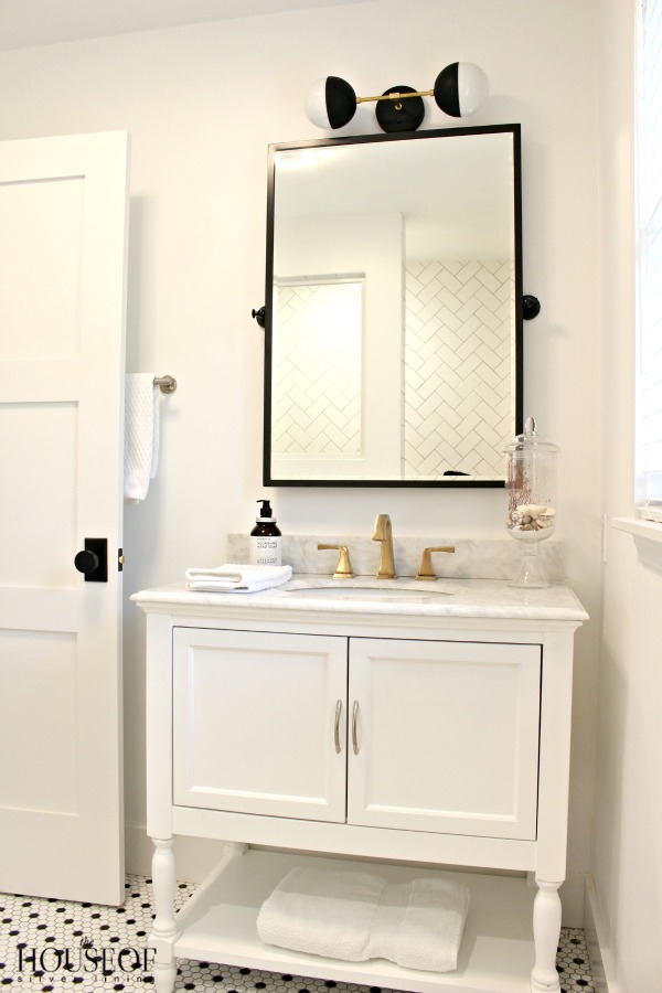 Modern Black and White Bathroom Reveal — Sarah Montgomery Interiors