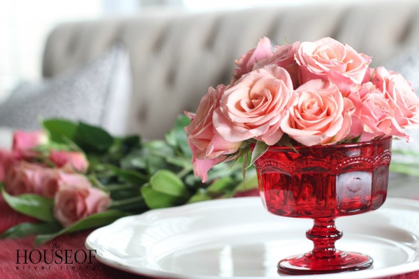 simple Valentines Day Floral Arrangement