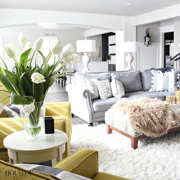 The Facelift of Our Basement Family Room - The House of Silver Lining