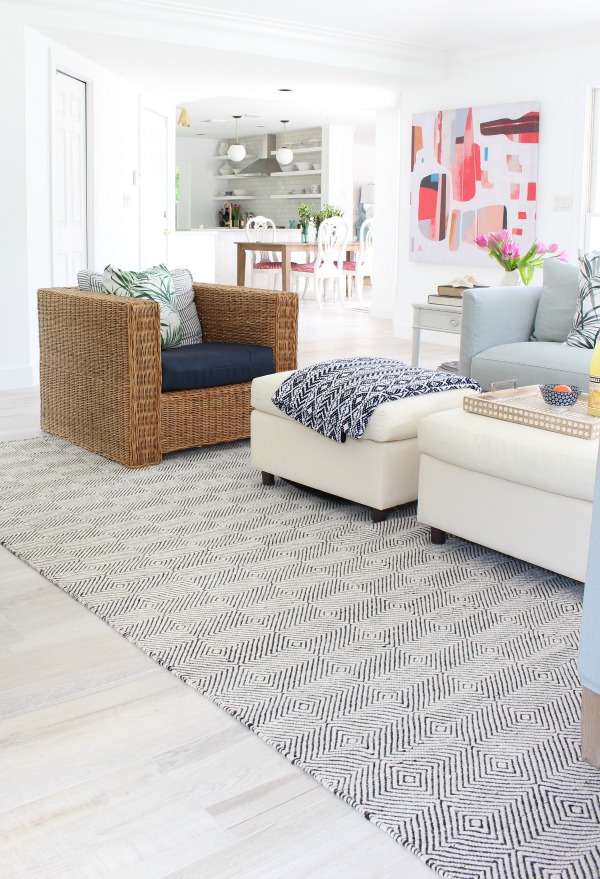 Tips to Layering Neutral Rugs + Beach cottage living room update - The  House of Silver Lining