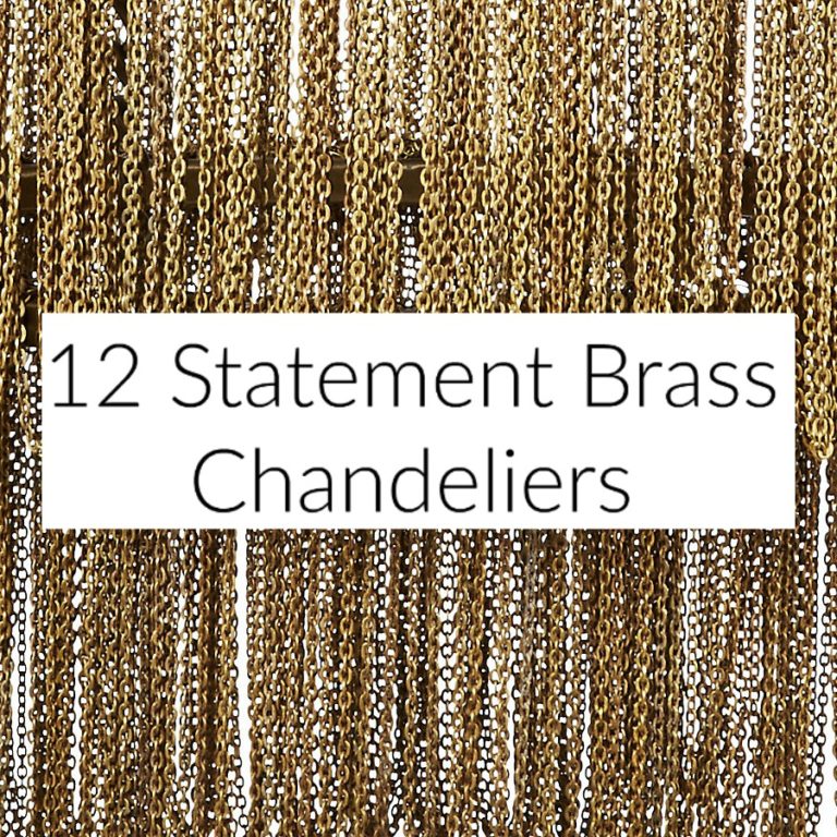 Statement Brass Chandeliers
