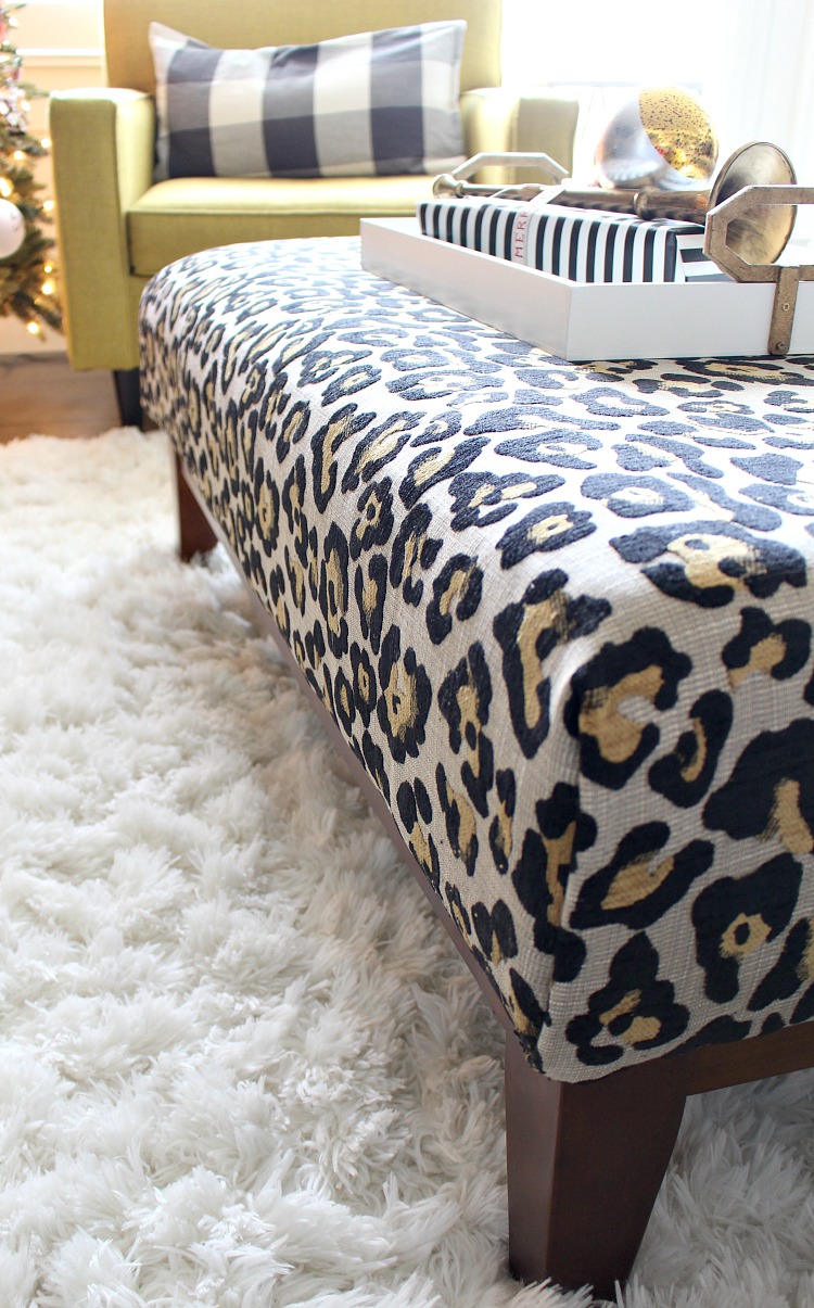 Leopard ottoman shop