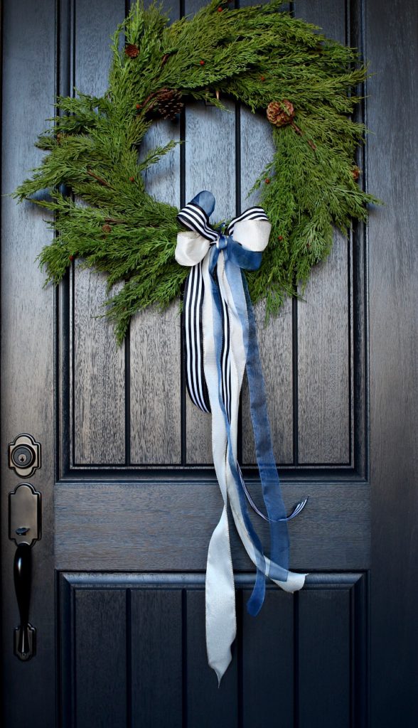 Welcome Home: Christmas Front Door & Entry - The House of Silver Lining