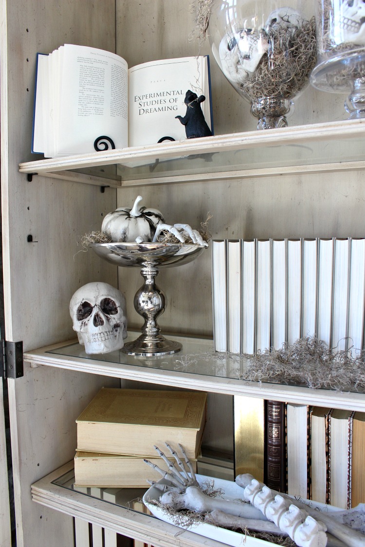 Halloween Bookshelf Styling