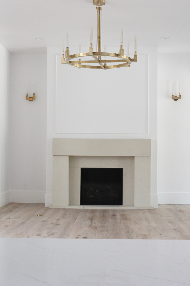 The Forest Modern Living Room Featuring A Gorgeous Cast Stone