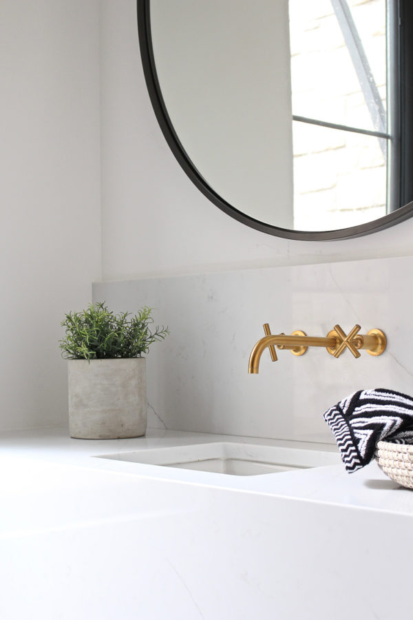 The Forest Modern: Posh Steel Powder Bathroom - The House of Silver Lining