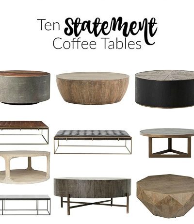 The Forest Modern: First Look at Our Hearth Room + Ten Statement Coffee Tables