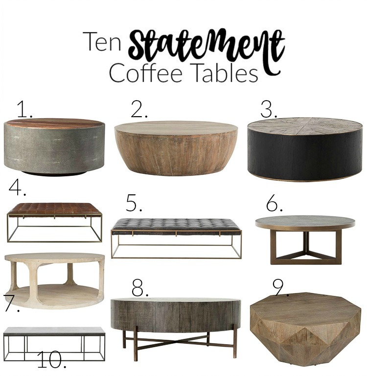 round coffee table modern farmhouse