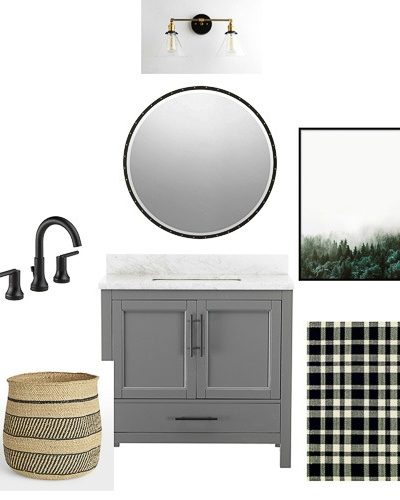 The Forest Modern: Design Plans for a Modern Organic Bathroom