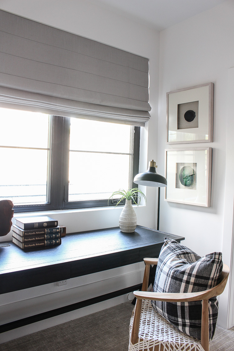 Progress In Our Son S Bedroom New Roman Shades Our Favorite Desk The House Of Silver Lining