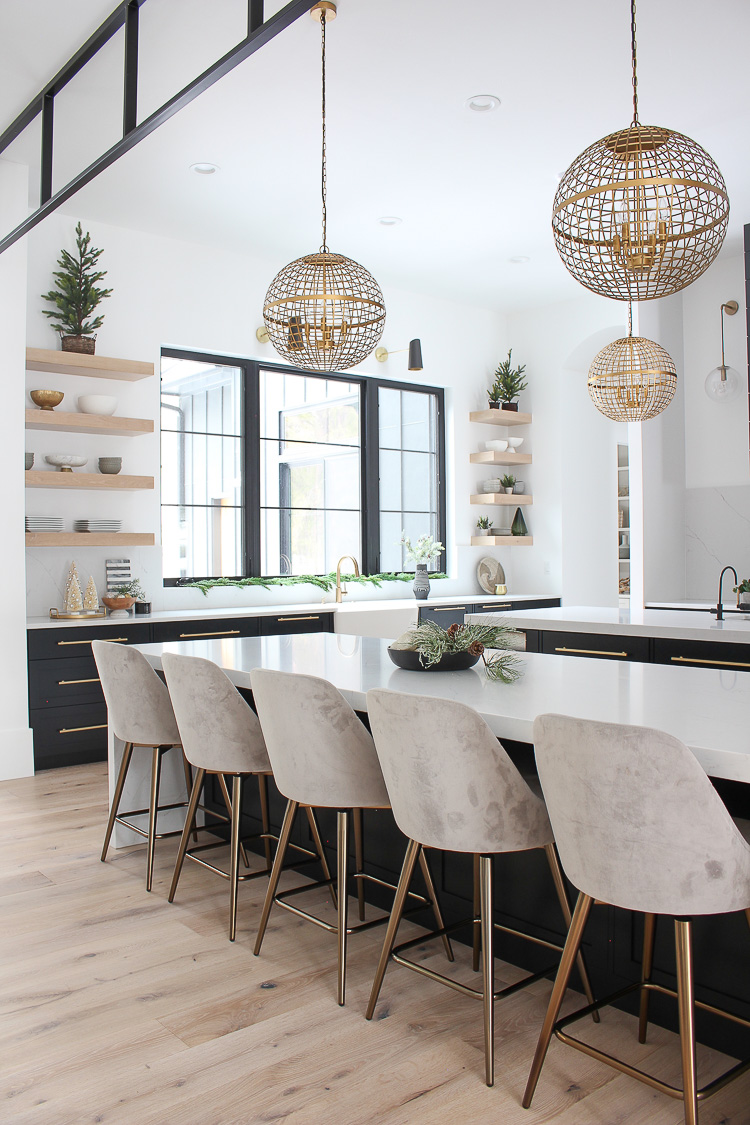 The Forest Modern Christmas Home Tour: The Kitchen - The House of Silver  Lining