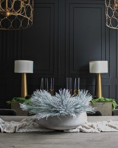 Our Bold Black Dining Room Reveal, Styled For Christmas