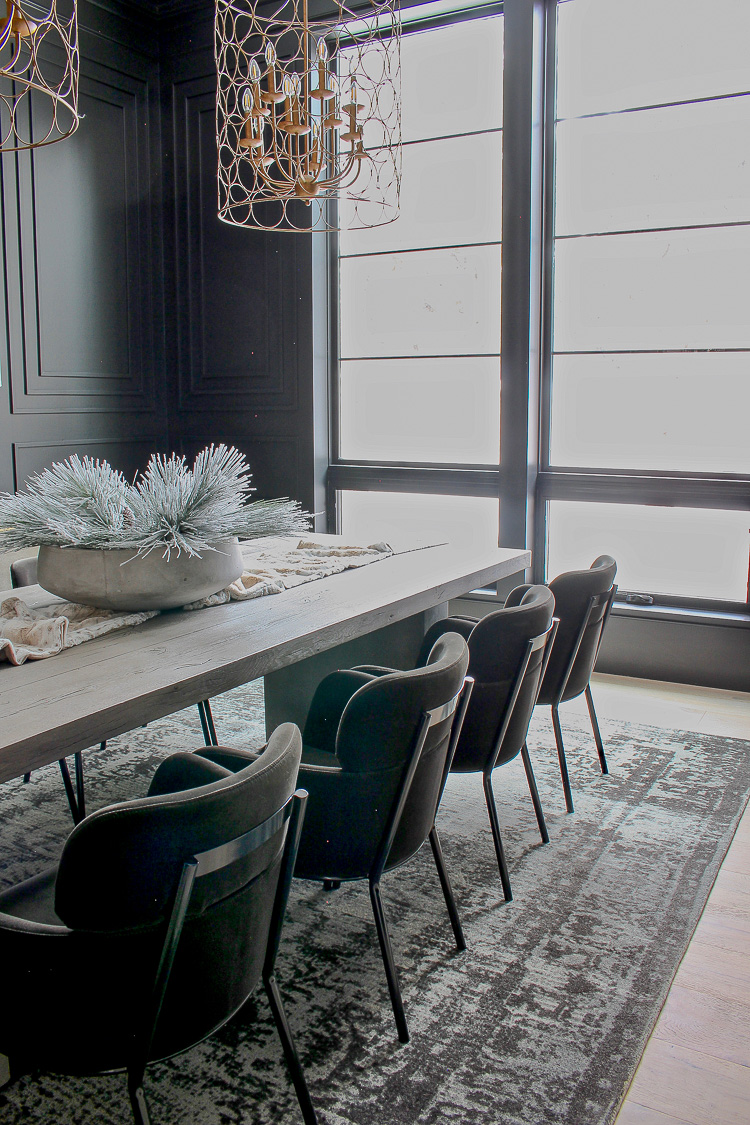 Our Bold Black Dining Room Reveal Styled For Christmas The