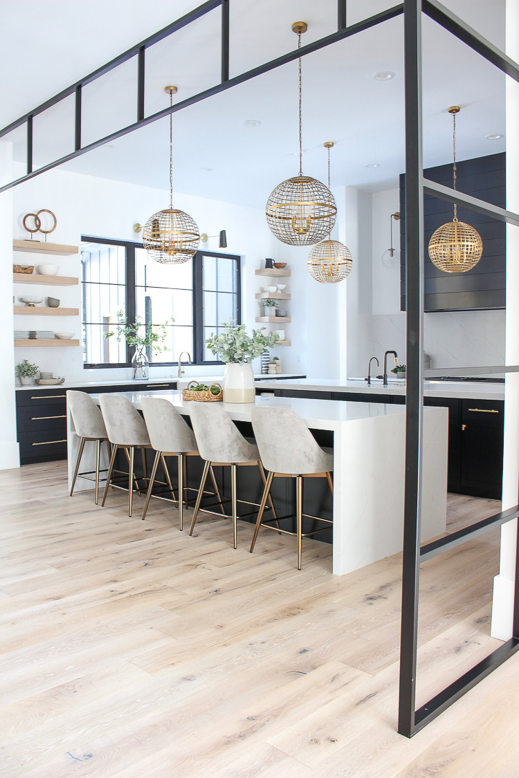 steel transom in kitchen