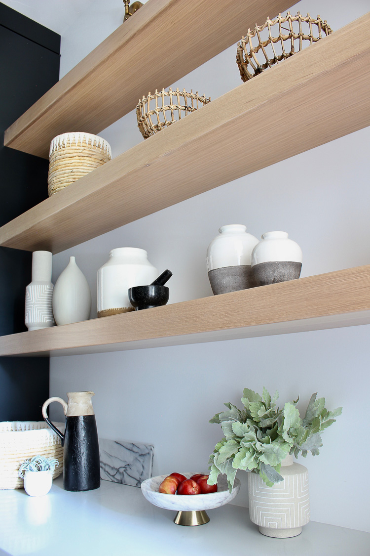 Butler S Pantry Open Shelf Styling 3 Simple Tips To An Organic