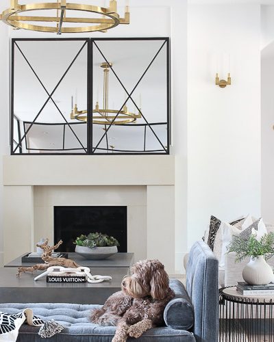 Living Room Progress, Styled for Summer
