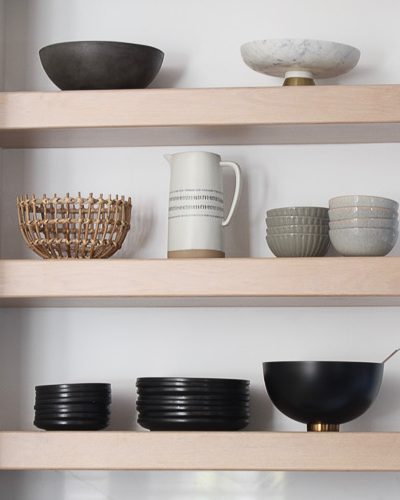 Kitchen Open Shelf Styling For Fall