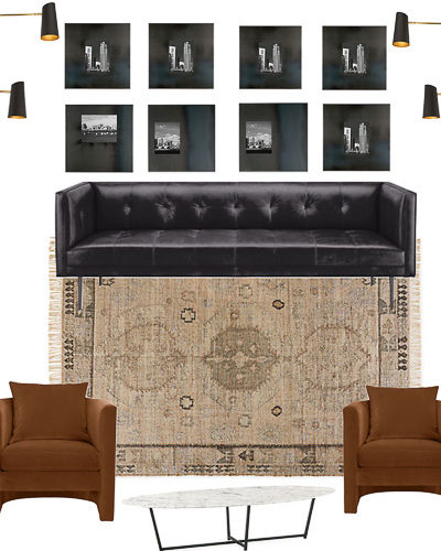 Design Plans: Modern Industrial Lounge